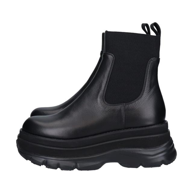 インターショシュール（INTER−CHAUSSURES）/INTER−CHAUSSURES◆7．5cmヒール◆ボリュームソールサイドゴアブーツ