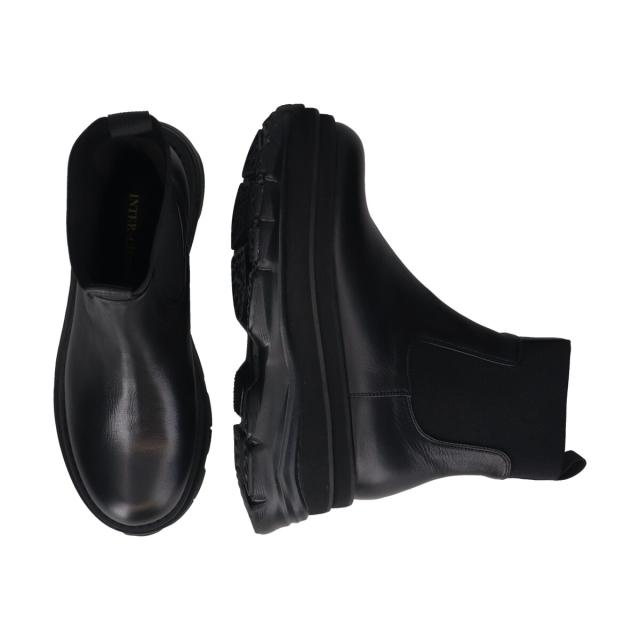 インターショシュール（INTER−CHAUSSURES）/INTER−CHAUSSURES◆7．5cmヒール◆ボリュームソールサイドゴアブーツ
