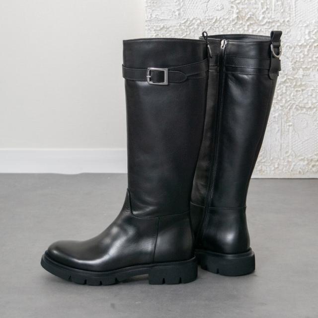 インターショシュール（INTER−CHAUSSURES）/INTER−CHAUSSURES◆ラウンドトウトラックソールロングブーツ