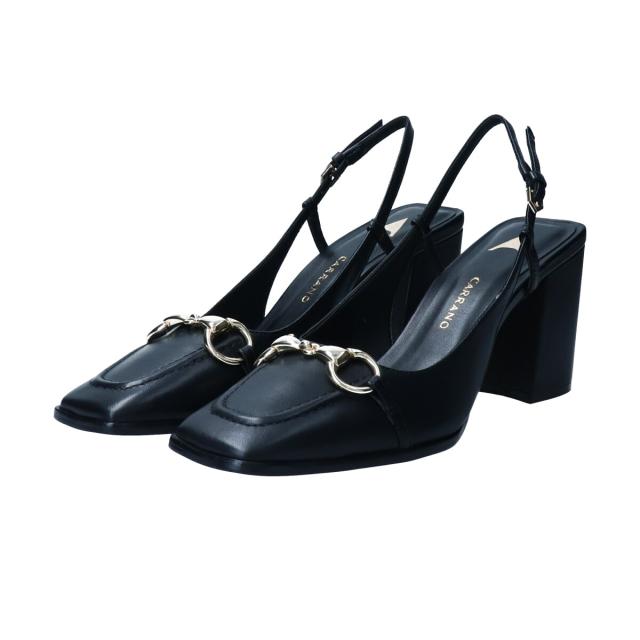 色合いノ（CARRANO）/CARRANO◆7．7糎踵◆ホースビットバックストラップパンプス
