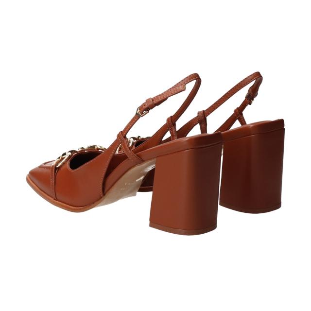 色合いノ（CARRANO）/CARRANO◆7．7糎踵◆ホースビットバックストラップパンプス
