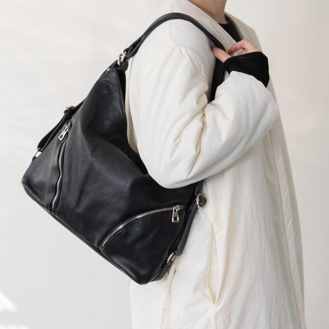 アンドレアカルドネ（Andrea Cardone）/Andrea Cardone◆シュリンクレザー2WAYバッグ