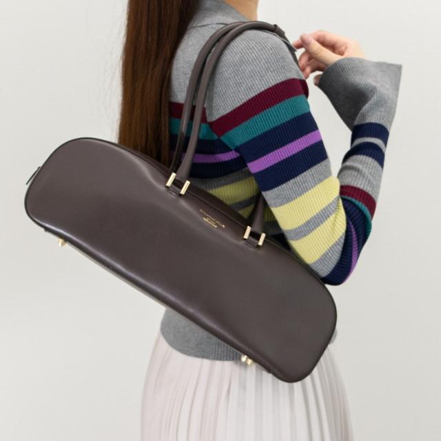 クリスチャンヴィラ（CHRISTIAN VILLA）/CHRISTIAN VILLA◆レザーワイドショルダーバッグ