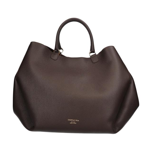 クリスチャンヴィラ CHRISTIAN VILLA ハンドバッグ - レザー 黒 バッグ