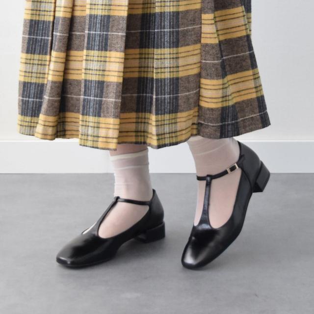 【NEW】アンヘル アラルコン（ANGEL ALARCON）/ANGEL ALARCON◆3cmヒール◆Tストラップローヒールパンプス