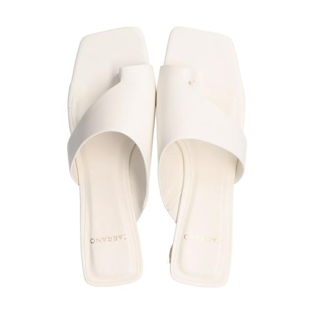 カラーノ（CARRANO）/CARRANO◆5．3cmヒール◆スクエアトゥトングミュールサンダル 6,023円