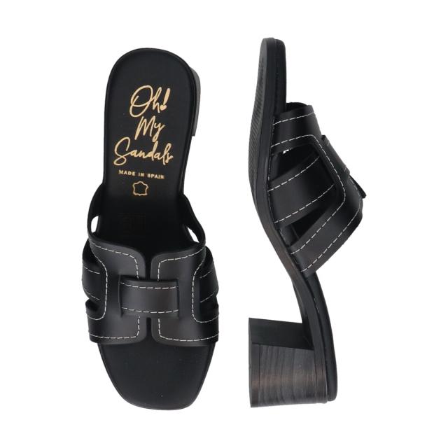 【NEW】オー マイ サンダルズ（Oh my Sandals）/Oh my Sandals◆5cmヒール◆チャンキーヒールレザーサンダル_5