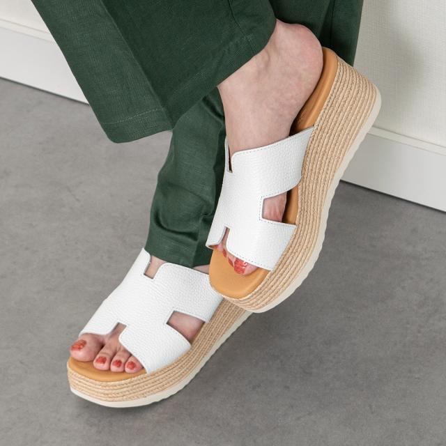 オー マイ サンダルズ（Oh my Sandals）/Oh my Sandals◆7cmヒール◆厚底ウエッジレザーサンダル_2