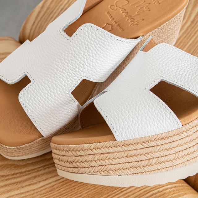 オー マイ サンダルズ（Oh my Sandals）/Oh my Sandals◆7cmヒール◆厚底ウエッジレザーサンダル_7