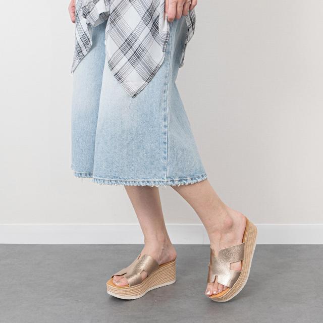 オー マイ サンダルズ（Oh my Sandals）/Oh my Sandals◆7cmヒール◆厚底ウエッジレザーサンダル_9