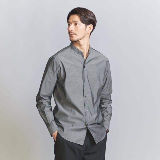 ビューティー＆ユース ユナイテッドアローズ（BEAUTY&YOUTH）/【WEB限定 WARDROBE SMART】コットン バンドカラー スキッパー シャツ_5