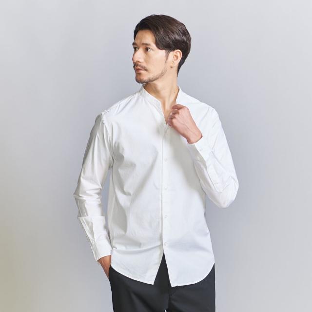 ビューティー＆ユース ユナイテッドアローズ（BEAUTY&YOUTH）/【WEB限定 WARDROBE SMART】コットン バンドカラー スキッパー シャツ_10