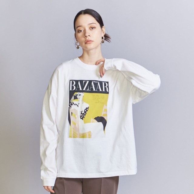 ビューティー＆ユース ユナイテッドアローズ（BEAUTY&YOUTH）/【別注】＜Harper’s BAZAAR＞グラフィックプリント  ロングスリーブTシャツ