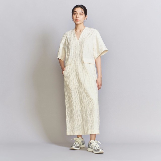 ビューティー＆ユース ユナイテッドアローズ（BEAUTY&YOUTH）/ジャカード Vネック ワンピース/ライナーの通販は