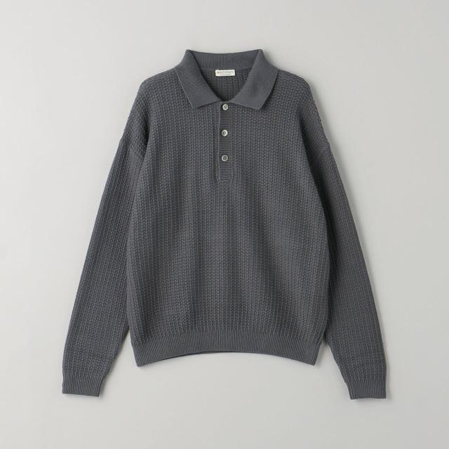 ビューティー＆ユース ユナイテッドアローズ（BEAUTY&YOUTH）/グリッド アゼ 3B ポロニット −ウォッシャブル‐の通販は 8,228円