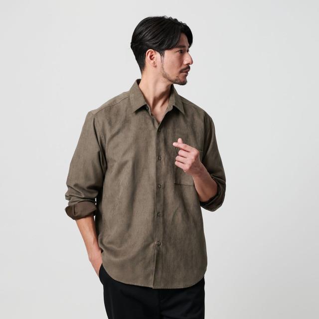ビューティー＆ユース ユナイテッドアローズ（BEAUTY&YOUTH）/【WEB限定 WARDROBE SMART】スエードライク シャツ_11
