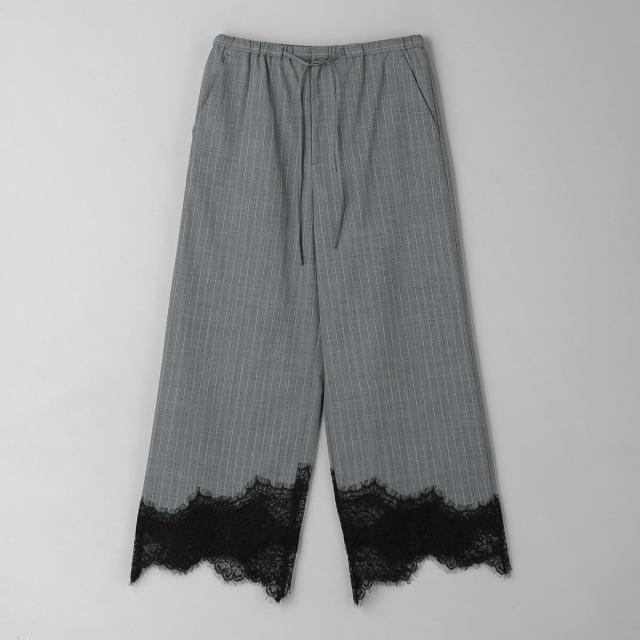 ビューティー＆ユース ユナイテッドアローズ（BEAUTY&YOUTH）/ポプリン レース ワイドパンツの通販は