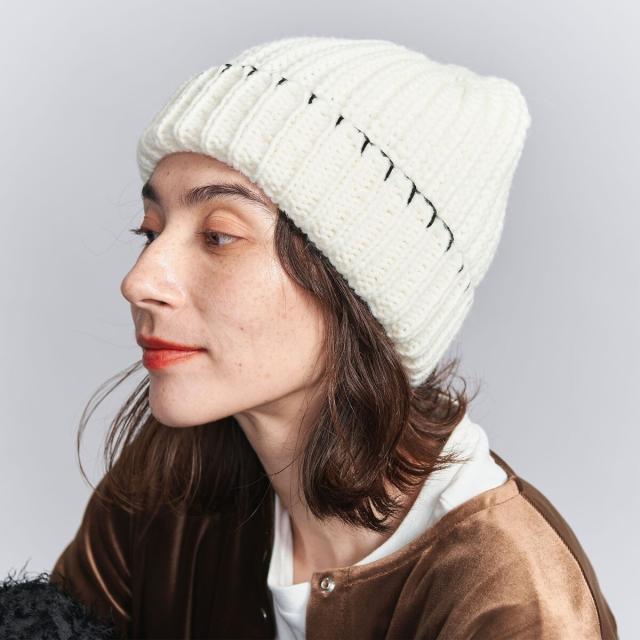 ビューティー＆ユース ユナイテッドアローズ（BEAUTY&YOUTH）/＜Benelli Montacone＞ステッチ ニットキャップ 5,544円