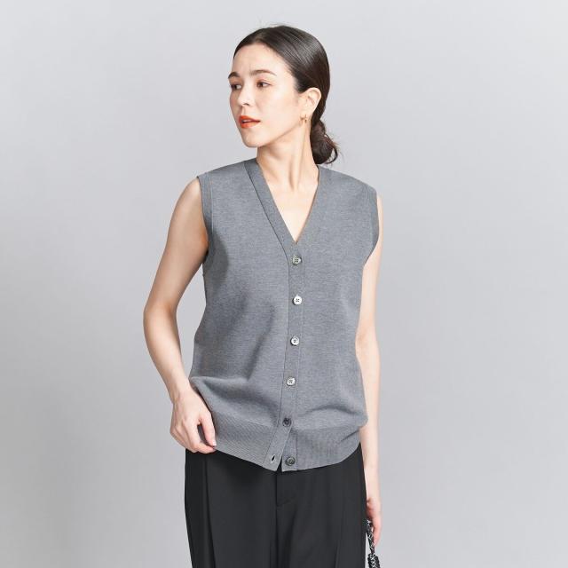 ビューティー＆ユース ユナイテッドアローズ（BEAUTY&YOUTH）/フロントボタン Vネック ニットベスト −ウォッシャブル−の通販は 9,605円