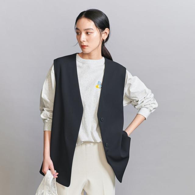 ビューティー＆ユース ユナイテッドアローズ（BEAUTY&YOUTH）/【WEB限定 Wardrobe DAILY MINIMAL】ダブルクロス リボンベルトジレ ウォ…_2