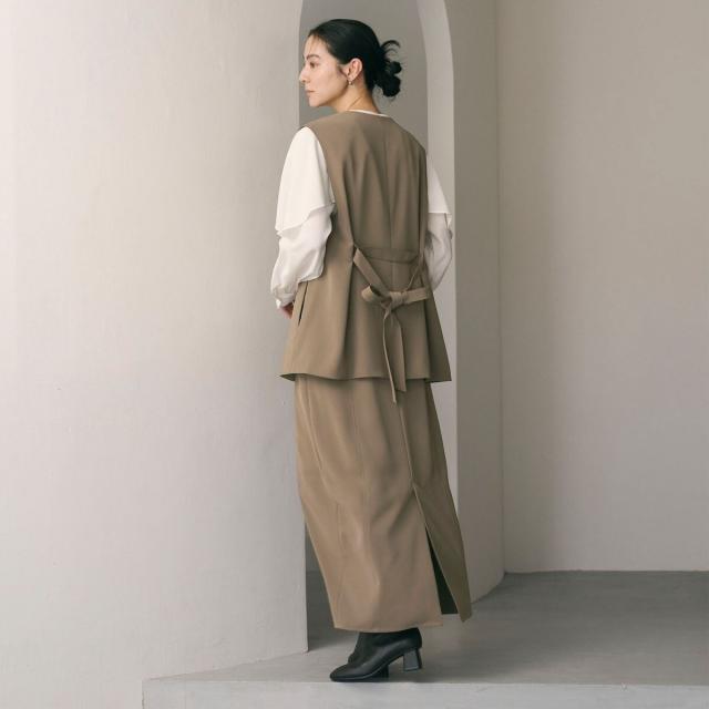 ビューティー＆ユース ユナイテッドアローズ（BEAUTY&YOUTH）/【WEB限定 Wardrobe DAILY MINIMAL】ダブルクロス リボンベルトジレ ウォ…_7
