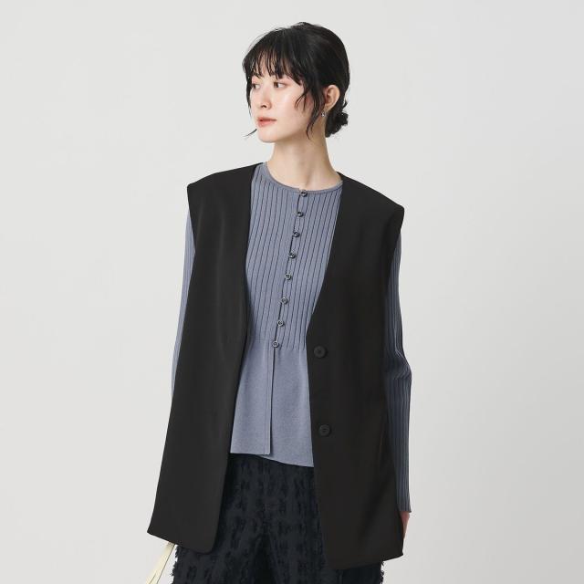 ビューティー＆ユース ユナイテッドアローズ（BEAUTY&YOUTH）/【WEB限定 Wardrobe DAILY MINIMAL】ダブルクロス リボンベルトジレ ウォ…_9