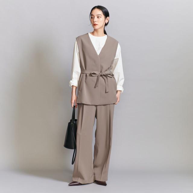ビューティー＆ユース ユナイテッドアローズ（BEAUTY&YOUTH）/【WEB限定 Wardrobe DAILY MINIMAL】ダブルクロス リボンベルトジレ ウォ…_14