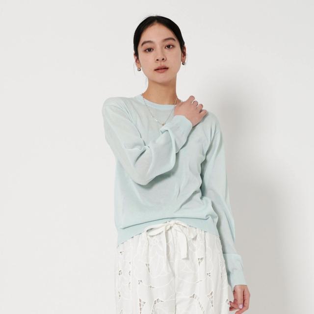 【NEW】ビューティー＆ユース ユナイテッドアローズ（BEAUTY&YOUTH）/コットンプレーンクルーネック ニットプルオーバー −ウォッシャ…の通販は 11,990円