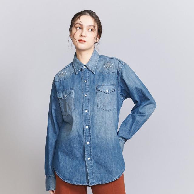 【NEW】ビューティー＆ユース ユナイテッドアローズ（BEAUTY&YOUTH）/＜Wrangler＞スタッズ ウエスタンデニムシャツの通販は