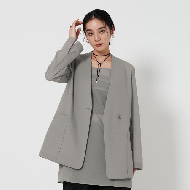 シアー ノーカラー ジャケット BEAUTY&YOUTH ビューティー＆ユース ユナイテッドアローズ（BEAUTY&YOUTH