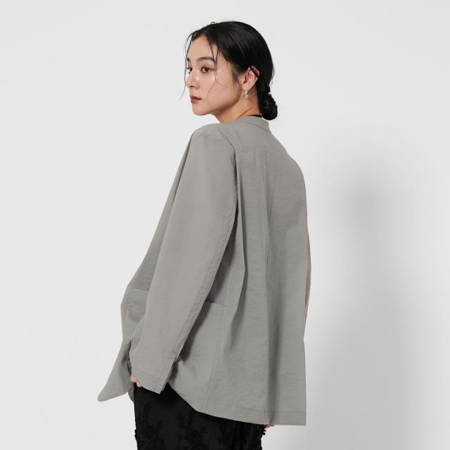 シアー ノーカラー ジャケット BEAUTY&YOUTH ビューティー＆ユース ユナイテッドアローズ（BEAUTY&YOUTH