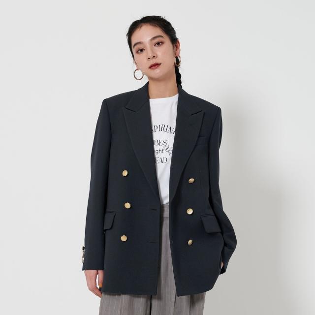 BEAUTY&YOUTH ポリエステルブレンドハーフスリーブジャケット