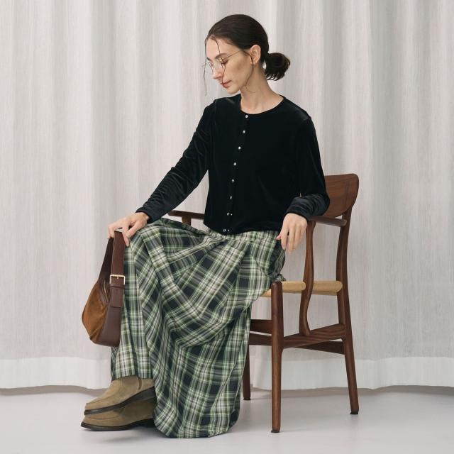 ビューティー＆ユース ユナイテッドアローズ（BEAUTY&YOUTH）/ベロアコンパクト カーディガン