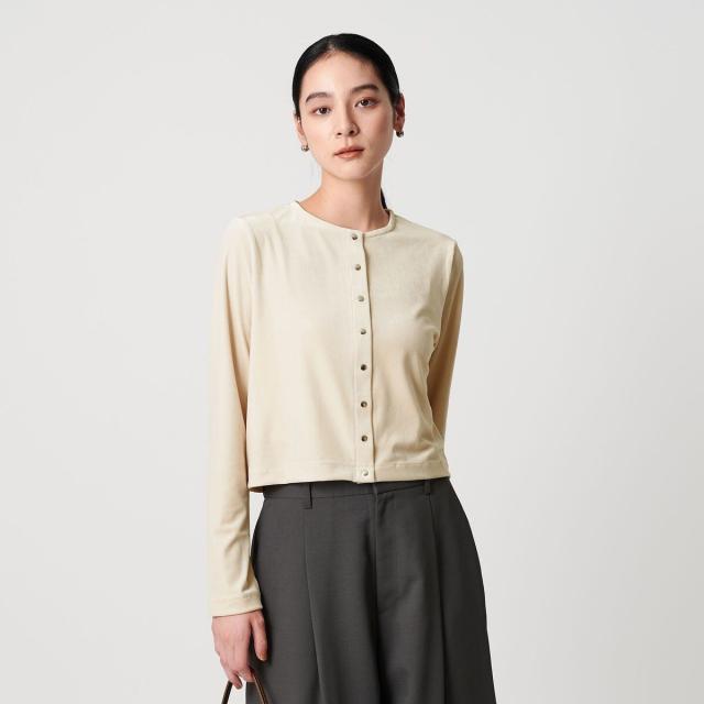 ビューティー＆ユース ユナイテッドアローズ（BEAUTY&YOUTH）/ベロアコンパクト カーディガン