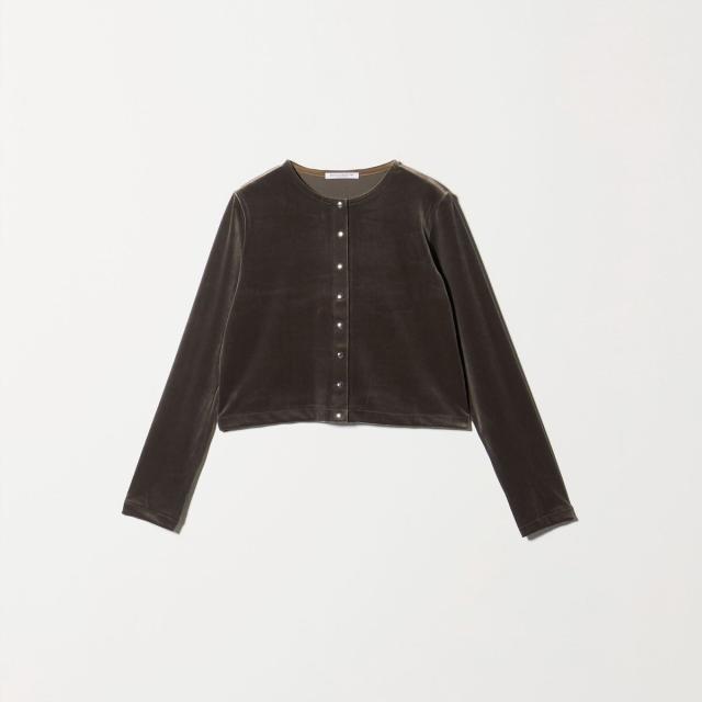 ビューティー＆ユース ユナイテッドアローズ（BEAUTY&YOUTH）/ベロアコンパクト カーディガン