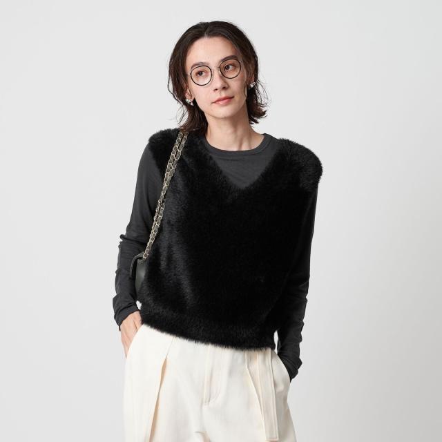 ビューティー＆ユース ユナイテッドアローズ（BEAUTY&YOUTH）/シャギーVネック ニットベスト