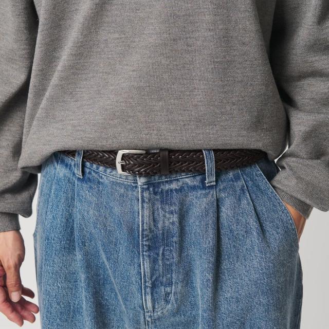 ビューティー＆ユース ユナイテッドアローズ（BEAUTY&YOUTH）/レザー メッシュ ベルト 25mm