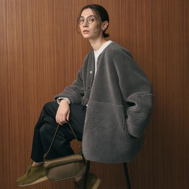 ビューティー＆ユース ユナイテッドアローズ（BEAUTY&YOUTH）/【WEB限定】ボア×フェイクムートン リバーシブルジャケット