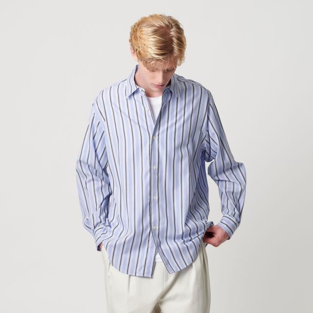 ビューティー＆ユース ユナイテッドアローズ（BEAUTY&YOUTH）/ネオ ピッチ ストライプ レギュラー シャツ FORM型