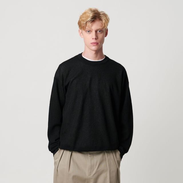 ビューティー＆ユース ユナイテッドアローズ（BEAUTY&YOUTH）/エア ミラノ クルーネック ニット 抗菌防臭