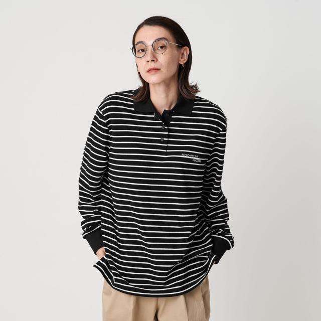 ビューティー＆ユース ユナイテッドアローズ（BEAUTY&YOUTH）/＜MOONSUN＞ボーダー ロングスリーブポロシャツ