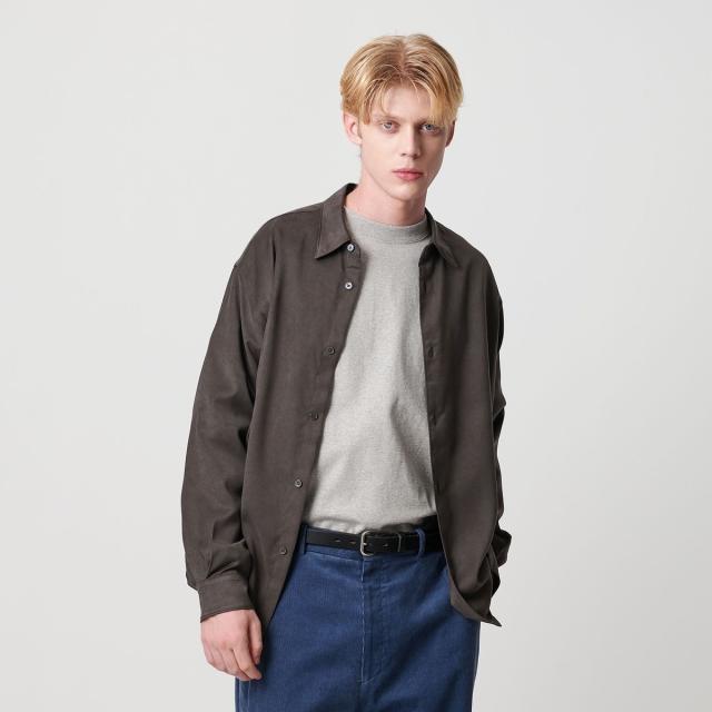 ビューティー＆ユース ユナイテッドアローズ（BEAUTY&YOUTH）/スエード タッチ レギュラー シャツ FORM型