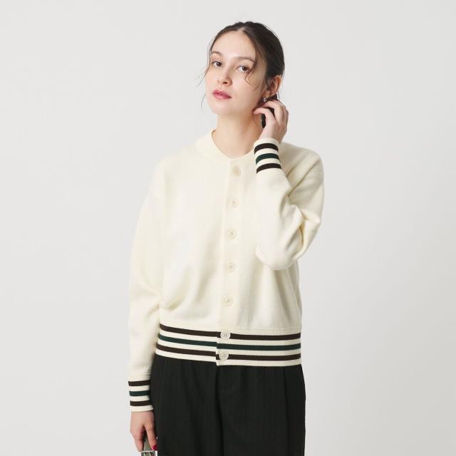 ビューティー＆ユース ユナイテッドアローズ（BEAUTY&YOUTH）/ウールブレンド ラインカーディガン