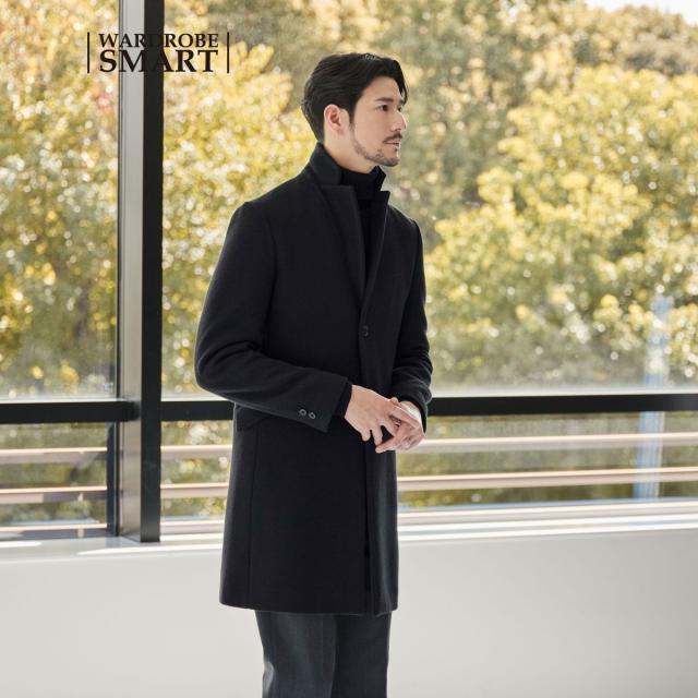 BEAUTY&YOUTH PE メルトン チェスターコート　ブラック　XL ビューティー＆ユース ユナイテッドアローズ（BEAUTY&YOUTH）/【WEB