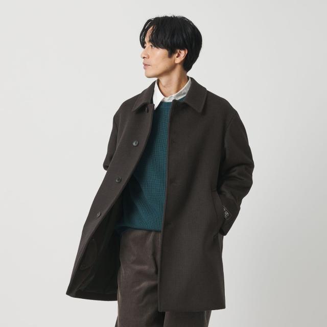 ビューティー＆ユース ユナイテッドアローズ（BEAUTY&YOUTH）/120S メルトン チェック バルカラーコート