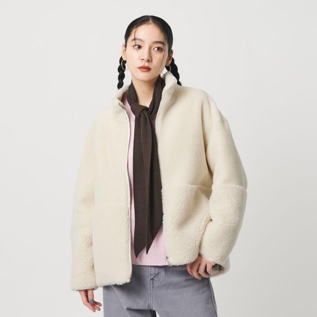 ビューティー＆ユース ユナイテッドアローズ（BEAUTY&YOUTH）/ボア スタンドカラー ジップブルゾン