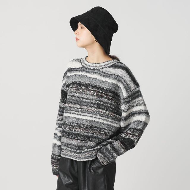 ビューティー＆ユース ユナイテッドアローズ（BEAUTY&YOUTH）/マルチボーダー ニットプルオーバー