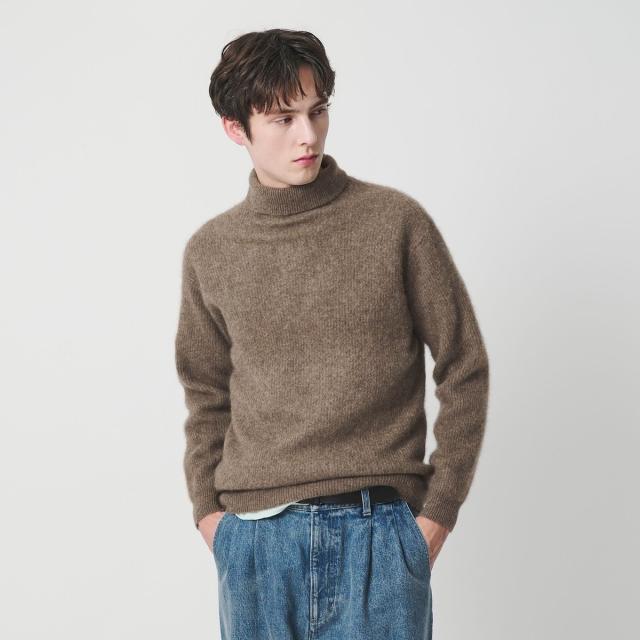 ビューティー＆ユース ユナイテッドアローズ（BEAUTY&YOUTH）/ヘアリー ヤク アゼ タートルニット