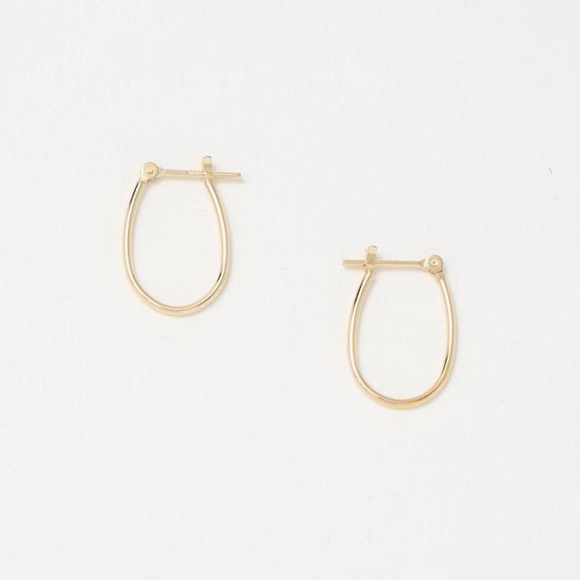 ビューティー＆ユース ユナイテッドアローズ（BEAUTY&YOUTH）/K10 パイプ オーバル フープピアス