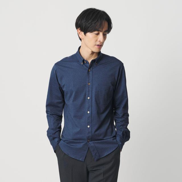 ビューティー＆ユース ユナイテッドアローズ（BEAUTY&YOUTH）/クイック ストレッチ シャンブレー ボタンダウン シャツ SLIM型 吸水速乾